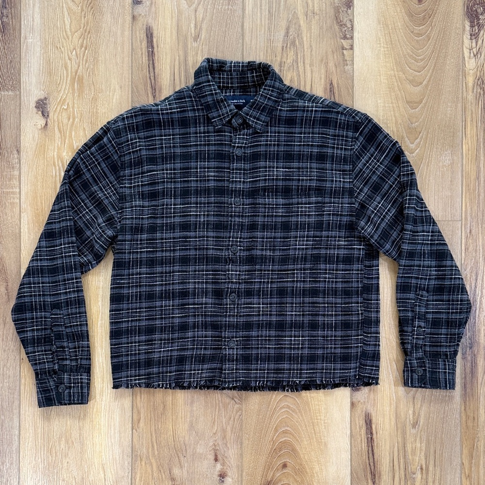 Abercrombie & Fitch Cropped Flannel
